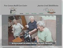 Tablet Screenshot of fourcornershealthcare.com